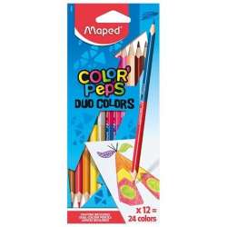Kredki Colorpeps Duo 12=24 kolory MAPED (829600)