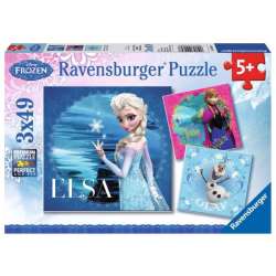 Puzzle 3x49el Elsa, Anna i Olaf 092697 p8 RAVENSBURGER (RAP 092697)