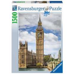 Puzzle 1500 elementów Zabawny kot na zegarze Big Ben (GXP-817165)
