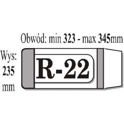 Okładka książkowa regulowana R22 (50szt) IKS (IKS R22) - 1