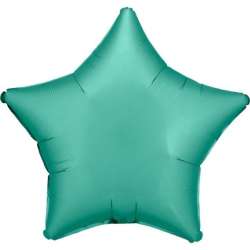 Balon foliowy Lustre Jade Green gwiazda luzem 48cm - 1
