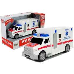 Ambulans z napędem frykcyjnym biały - 1