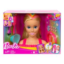 Barbie Głowa do stylizacji neonowa tęcza blond włosy (GXP-865943) - 1