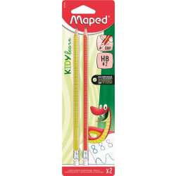 Ołówek z gumką Kidy Learn Grip HB 2szt MAPED