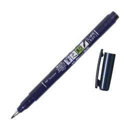 Flamaster brush pen Fudenosuke czarny tw 1 (6szt) - 1