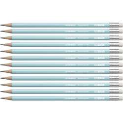Ołówek Swano Pastel HB z gumką niebieski (12szt)