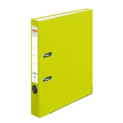 Segregator A4 5cm PP zielony neon Q file - 1