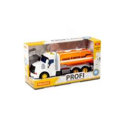 Polesie 89809 "Profi" samochód - beczkowóz inercyjny pomarańczowy ze światłem i dźwiękiem, w pudełku (89809 POLESIE) - 1