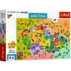 Puzzle Edukacyjne Mapa Czech 15562 Trefl (15562 TREFL) - 1