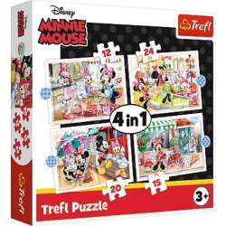 Puzzle 4w1 Minnie z przyjaciółmi /Disney (34355 TREFL) - 1