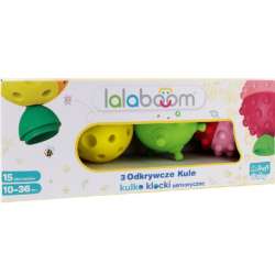 Lalaboom 3 Odkrywcze Kule Kulko-Klocki sensoryczne 61360 Trefl Baby (61360 TREFL) - 1