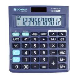 Kalkulator Donau Tech K-DT4128 12 cyfr 140x122x30mm czarny (K-DT4128-01)