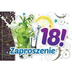 Zaproszenie ZZ-039 Urodziny 18 drinki (5 szt.)