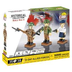 COBI 2055 Historical Collection WWII D-Day Allied forces 3 figurki 35 kl. (COBI-2055)