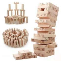 Drewniana gra Wieża z cyframi 1004012 (NO-1004012)