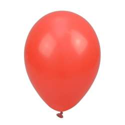 Balony pastelowe jednokolorowe czerwone 24cm 10szt - 1