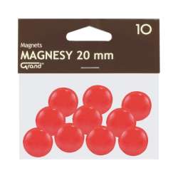 Magnes 20mm czerwony 10szt GRAND - 1