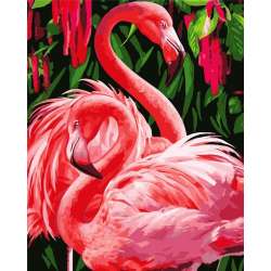 Malowanie po numerach - Para Flamingo 40x50cm - 1