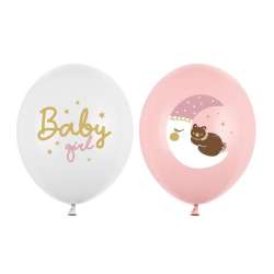 Balony Strong Pastel Baby girl 30cm 50szt mix