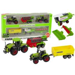 Zestaw Maszyn Rolniczych Pojazdów Farmerskich 6 sztuk Traktor (12765)