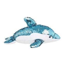 Delfin cekiny niebieski - 1