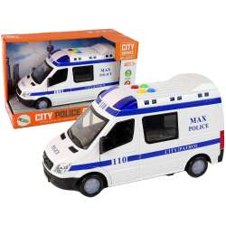 Auto radiowóz policyjny światło dźwięk Lean Toys (15490)