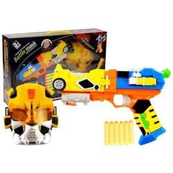 Pistolet na Strzałki Piankowe Robot 2w1 Maska Lean Toys (5090) - 1