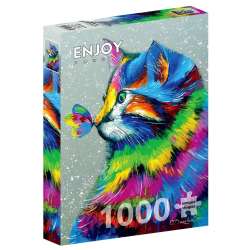 Puzzle 1000 Kot i motyl - 1