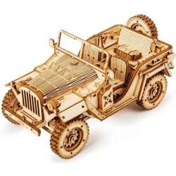 Puzzle Drewniane 3D Jeep Wojskowy - 1
