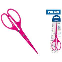 Nożyczki biurowe 17cm różowe MILAN (BWM10425P MILAN)