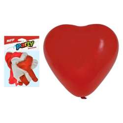 Balon dmuchany serce 30cm 12 szt MIX