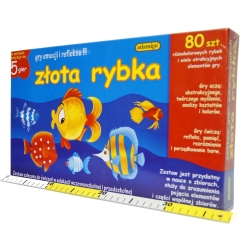GRA'ADAMIGO' ZŁOTA RYBKA -5 GIER  80 PLAKIETEK 11 SPŁAWI - 3