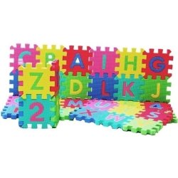 PUZZLE PIANKOWE CYFERKI I LITERKI 36 elementów - 1