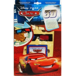 PIECZĄTKI Z OKULARAMI 3D CARS -5 PIECZĄTEK, TRÓJWYMIAROWE OBRAZKI - 1