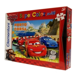 CLEMENTONI PUZZLE 104 MAXI CARS 2  PORTO CORSA  68x48cm - 1