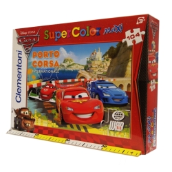 CLEMENTONI PUZZLE 104 MAXI CARS 2  PORTO CORSA  68x48cm - 2