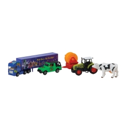 MAŁA FARMA CIĘŻARÓWKA, TRAKTOR, AUTO, PRZYRZĄDY, ZWIERZĘ - 3