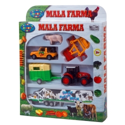 MAŁA FARMA CIĘŻARÓWKA, TRAKTOR, AUTO, PRZYRZĄDY, ZWIERZĘ - 1