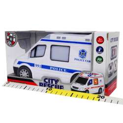 Ambulans Policja /Karetka na baterie z dźwiękami 21cm - 8