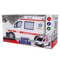Ambulans Policja /Karetka na baterie z dźwiękami 21cm - 3