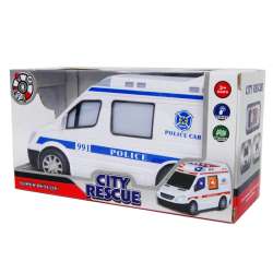 Ambulans Policja /Karetka na baterie z dźwiękami 21cm - 4