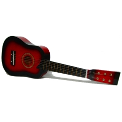 GITARA DREWNIANA DUŻA 6 STRUN 63cm -w pudełku - 2