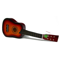 GITARA DREWNIANA DUŻA 6 STRUN 63cm -w pudełku - 3