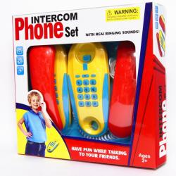 Interkom, telefony podłużne połączone kablem (130-891031) - 1