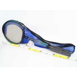 Badminton aluminiowy w pokrowcu -2 rakietki +lotka aksa (130-00524) - 2