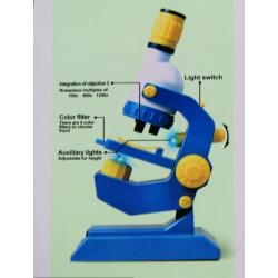 Mikroskop 100x 400x 1200x w pudełku 26cm - 4