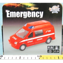 POLICJA VAN w pudełku Z DŹWIĘKAMI I ŚWIATŁEM pull-back - 3