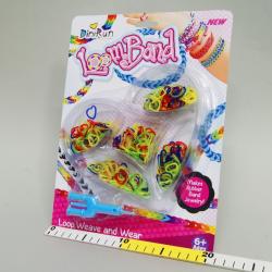 Certyfikowane Gumki z widełkami kolorowe serduszka 'LoomBands' - 2
