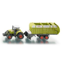 SIKU 1846 Traktor CLAAS AXON  z przyczepą CLAAS QUANTUM 5700 S - 1