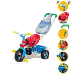 SMOBY ROWEREK Z TORBĄ - NIEBIESKO CZERWONY 444500 - 1